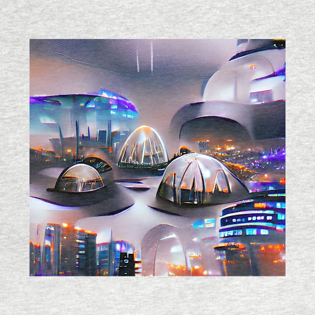 Futuristic Dome City by Mihadom